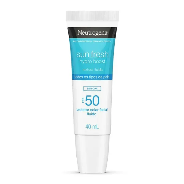 Protetor Solar Facial Neutrogena Sun Fresh Hydro Boost FPS50 Sem Cor 40ml